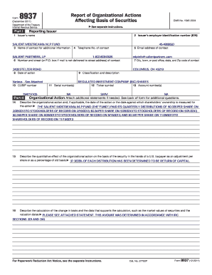 IRS Form 8937 Report