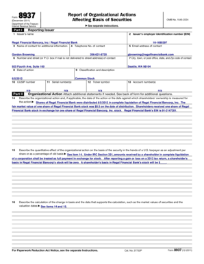 IRS Form 8937 Report