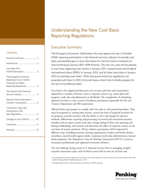 Cost Basis Reporting Regulations Guide