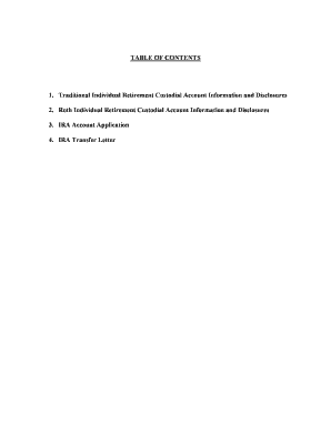 Traditional Individual Retirement Custodial Account Agreement