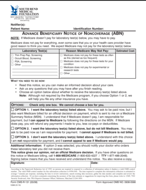 Advance Beneficiary Notice of Noncoverage