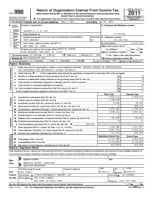 Form 990 Return of Organization Exempt From Income Tax