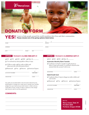 Donation Form