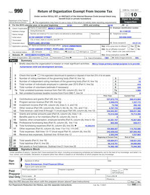 Form 990 Return of Organization Exempt From Income Tax