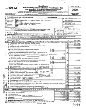 IRS Form 990-EZ 2008