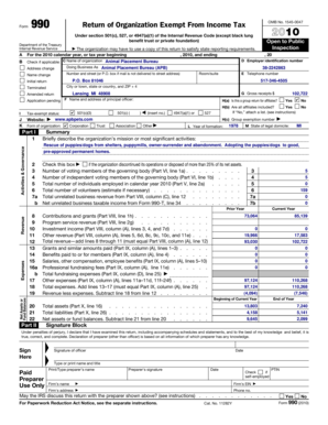 Form 990 Return of Organization Exempt From Income Tax