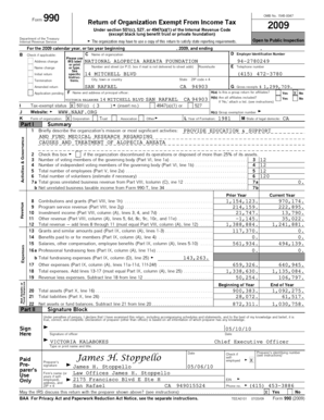 Form 990 Return of Organization Exempt From Income Tax 2009