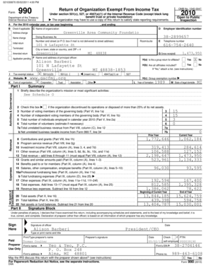 Form 990 2010