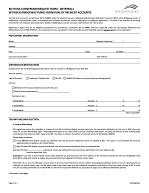 Roth IRA Conversion Request Form