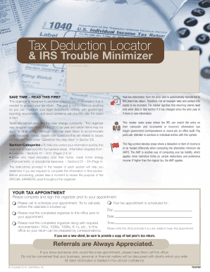 2010 IRS Tax Return Organizer