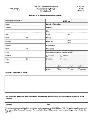 ky travel forms