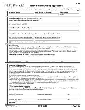 Premier Checkwriting Application