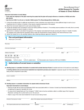 403(b) Request for Transfer of Assets or Direct Rollover