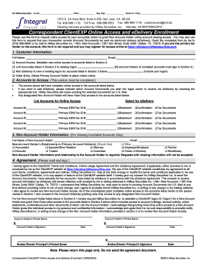 ClientEXP Online Access and eDelivery Enrollment Form