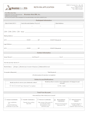Roth IRA Custodial Agreement & Disclosure Statement