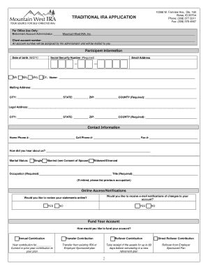 Traditional IRA Custodial Agreement