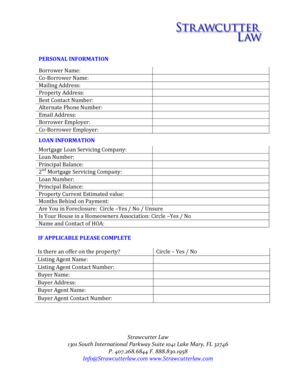 Mortgage Loan Application Form