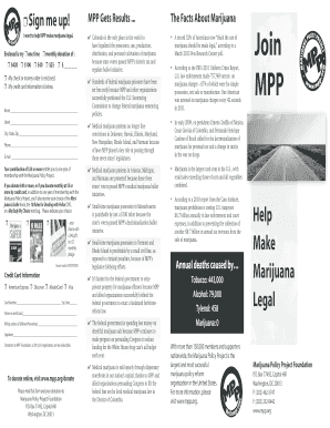 Marijuana Policy Project Donation Form