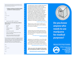 Medical Marijuana Support Form