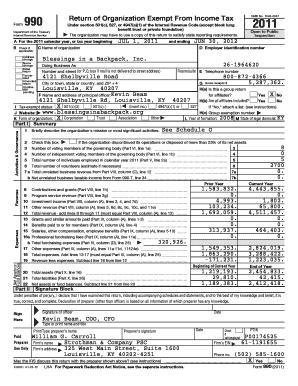 Form 990 Return of Organization Exempt From Income Tax
