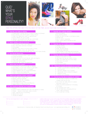 Style Personality Quiz