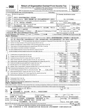 IRS Form 990 2012