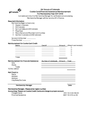 Troop Reimbursement Request - Girl Scouts of Colorado - girlscoutsofcolorado
