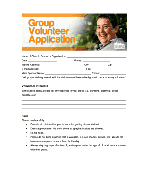 Volunteer Registration Form