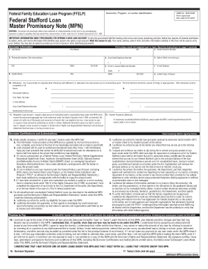 How to write a promissory note - Federal Stafford Loan Master Promissory Note - Student Assistance ...