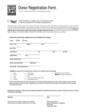 Donor Registration Form