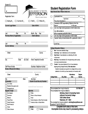 Student Registration Form