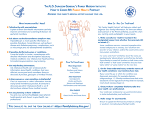 Family Health Portrait Form