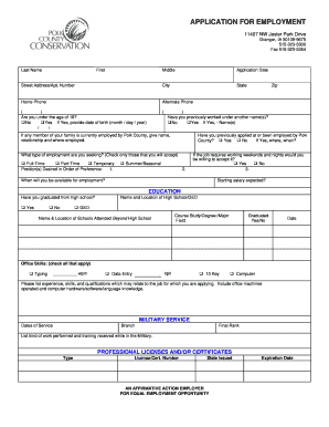 APPLICATION FOR EMPLOYMENT - Polk County Iowa - polkcountyiowa