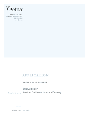 Whole Life Insurance Application