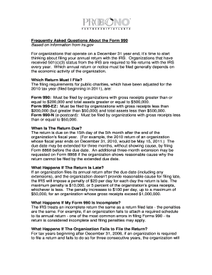 IRS Form 990 Filing Guide