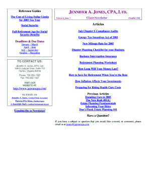 Retirement Planning Worksheet