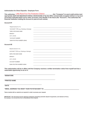 Direct Deposit Authorization Form.pdf - Little Rock Fox Fire ...