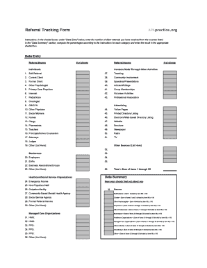 Referral Tracking Form