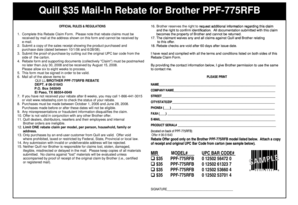 Quill $35 Mail-In Rebate Form