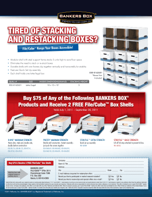 File/Cube Box Shell Offer Form