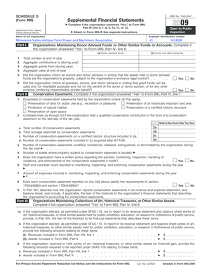 Schedule D Form 990 Supplemental Financial Statements