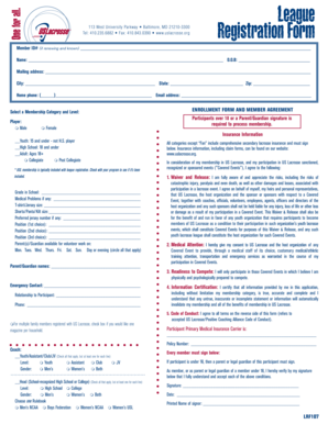 US Lacrosse Registration Form
