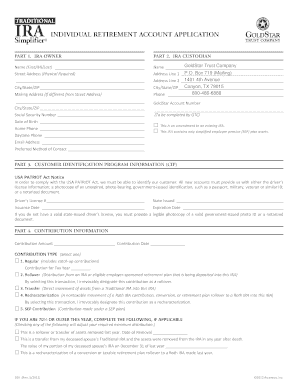 Traditional IRA Application Form
