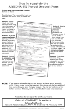 Arizona 457 Payout Request Form