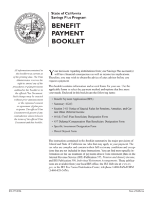 California Savings Plus Benefit Payment Application