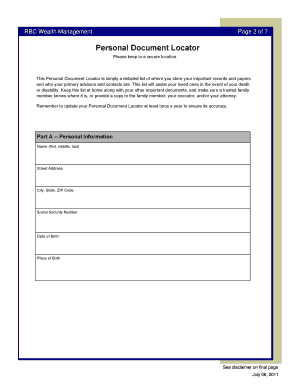 Personal Document Locator