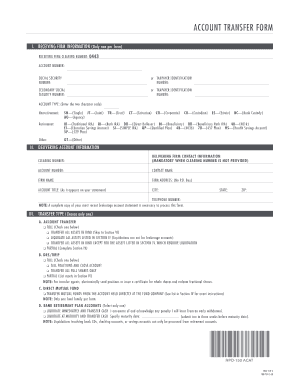 Account Transfer Form