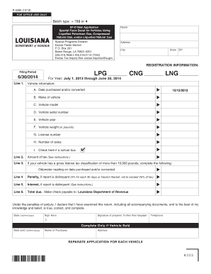 Louisiana Special Fuels Decal Application