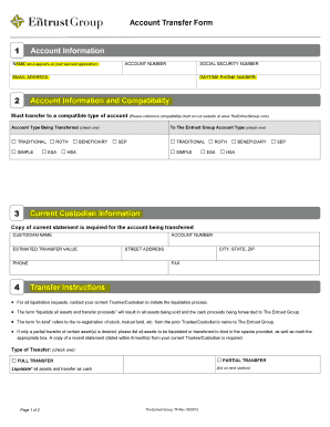 Account Transfer Form