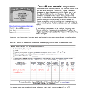 Tax Return Revision Form